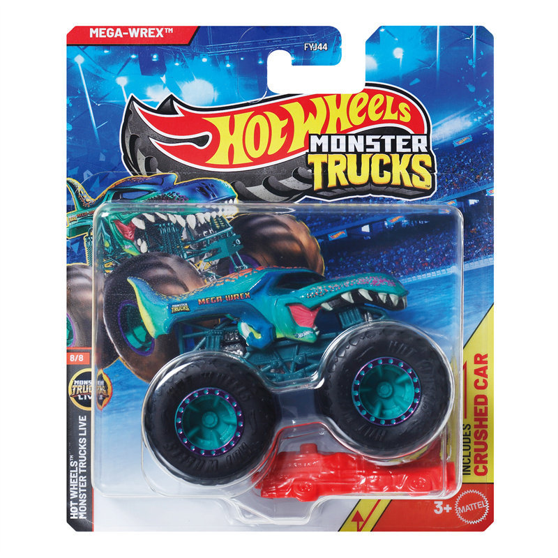 Hot Wheels Monster Wild Bigfoot Series Fyj44 Muscle Off-Road Vehicle Model Toy Dinosaur Pickup Fyj44