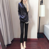 2022 Early Spring Dress New Womens Tennis Red Fashion Casual Temperament Fans Sister Han version of the suit Two suits