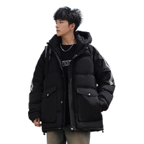Duck Down Jacket Mens Winter Short 2024 New Outdoor Windproof Warmth Heat Storage Thickened Bread Jacket