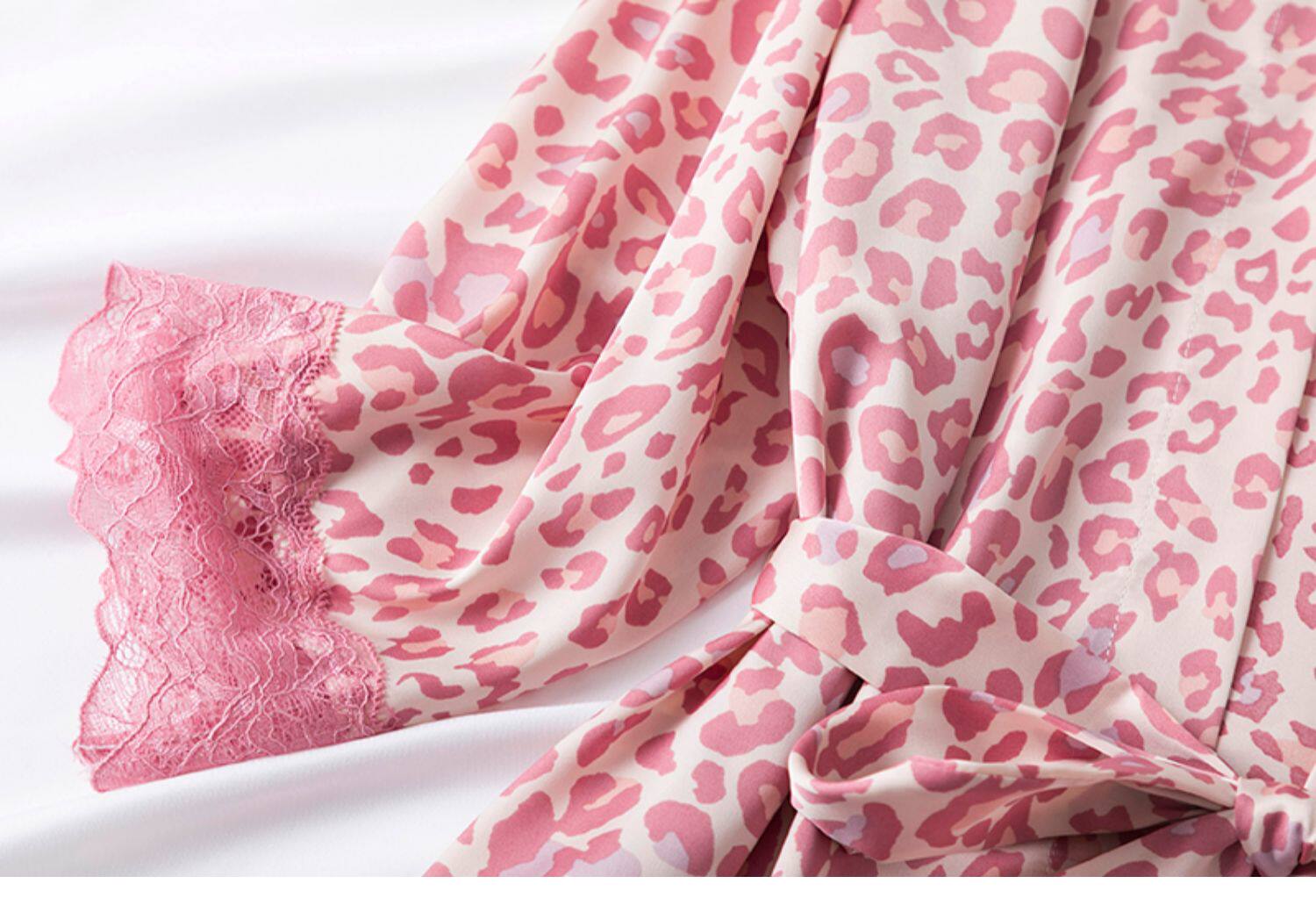 Сексуальная летняя тонкая пижама, шелковый банный халат, комплект, топ с чашечками, эффект подтяжки 