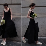 Летний приталенный корсет, весенняя длинная юбка, платье, французский стиль, изысканный стиль