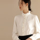 Yuanshui 2023 autumn and winter new long-sleeved shirts for women, white shirts with chic and beautiful tops, French palace style