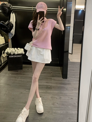 Спортивный костюм, розовая юбка, комплект, в западном стиле