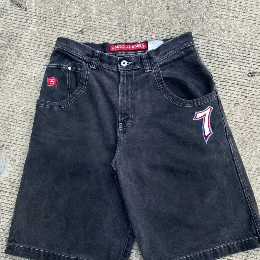 Джинсы JNCO Y2K японский стиль 2000-х, широкий мешковатый крой, размеры 28–34 (талия 72–85 см)