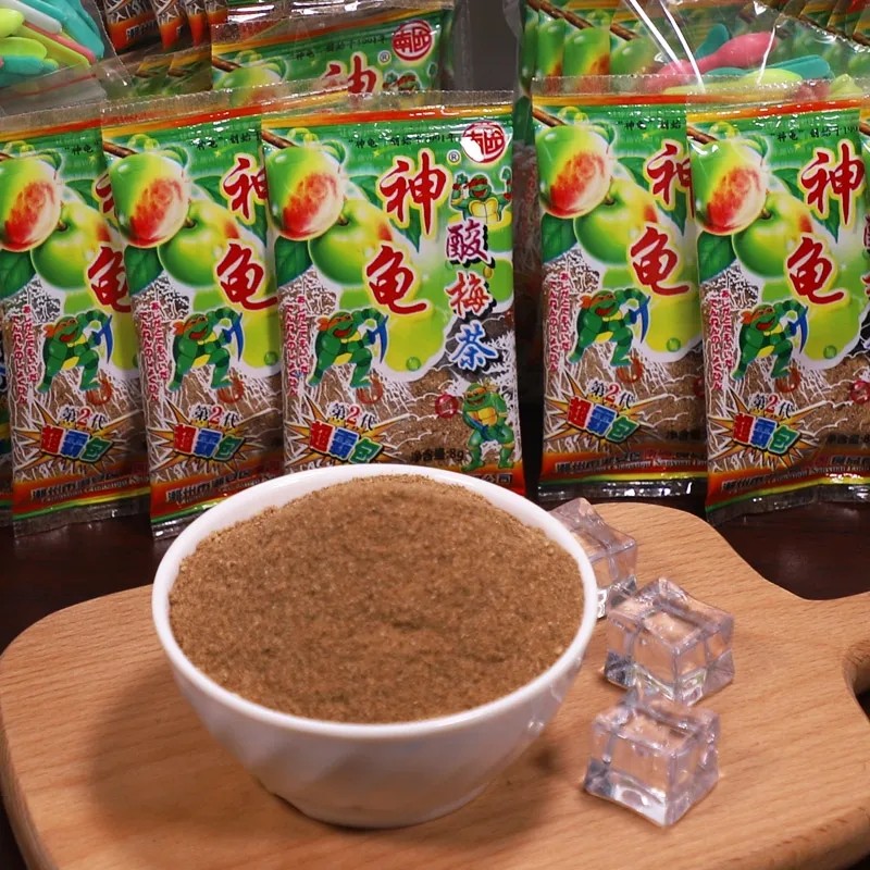 Plum powder Childhood snack small package After 80 childhood classic dry eating spoon powder Nostalgic plum as a child