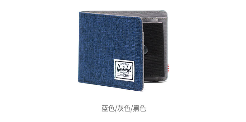 Herschel Cung cấp Roy + Đồng xu ngắn chống trộm ví nam và nữ đoạn ngắn thương hiệu thủy triều nhỏ - Ví tiền ví da nam hàng hiệu