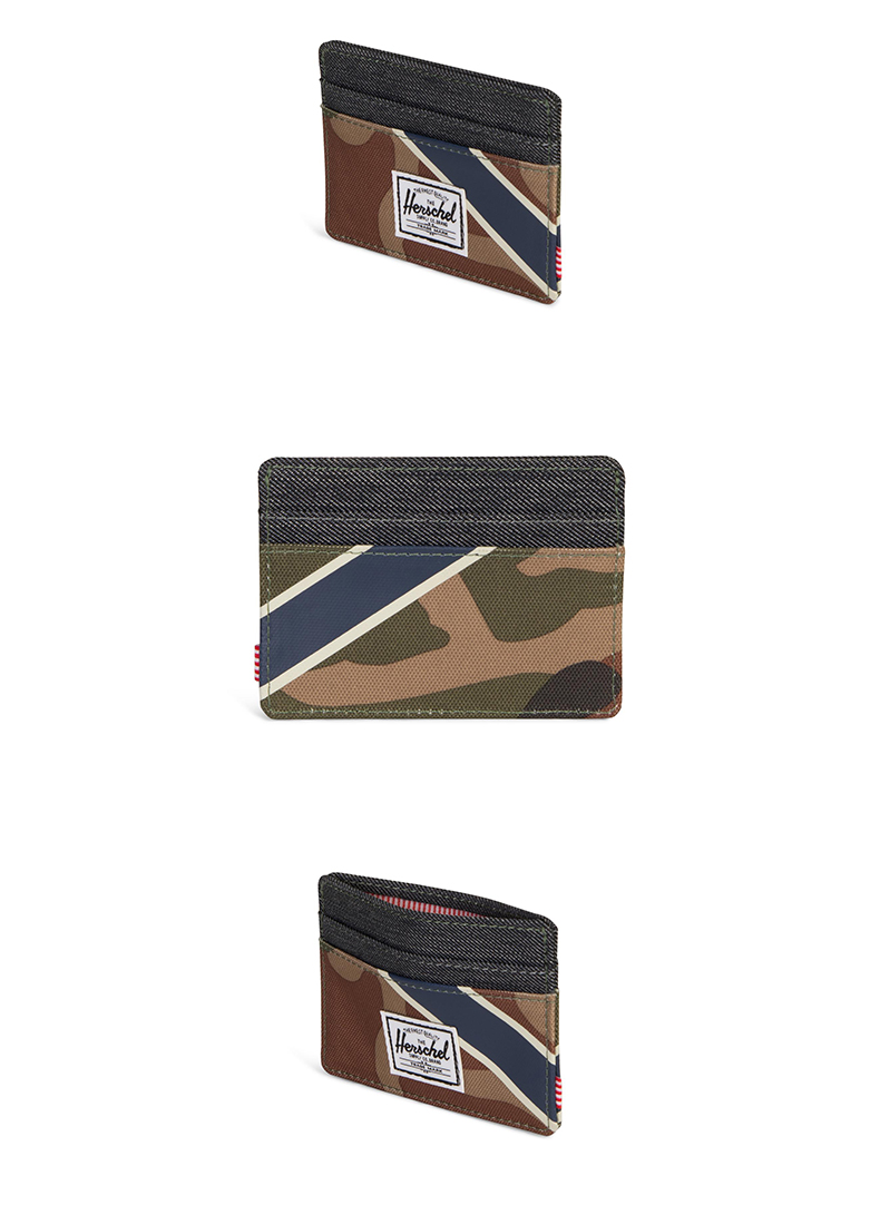 HerschelSupply Charlie Offset Series Chủ thẻ nam và nữ Chủ thẻ Thẻ nhiều khe cắm 10360 ví louis vuitton