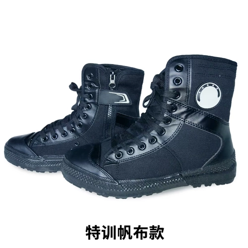 Высокие сверхлегкие летние тканевые тактические износостойкие сапоги, нескользящие ботинки, высокая талия