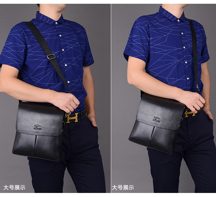 Kangaroo của Nam Giới Túi Vai Túi Messenger Túi Lật Túi Giản Dị Dọc Túi Da Mềm Mại của Nam Giới Ba Lô Kinh Doanh Vali balo gucci