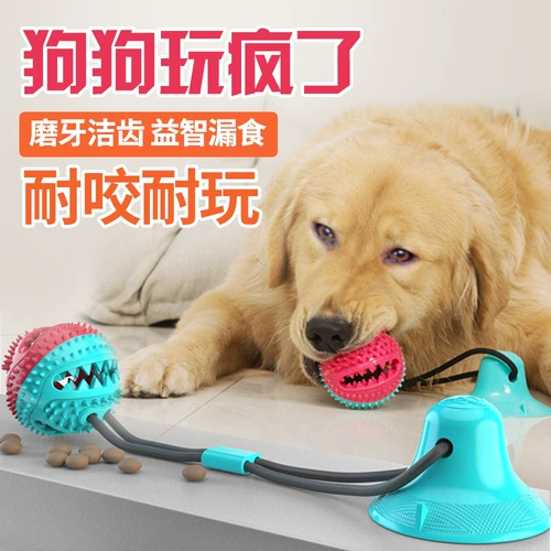 Игрушка для собак Big Dog Золотые волосы с размолочными зубами и веревкой в ​​форме мяча в форме шарика тянутся, чтобы выпустить домашние принадлежности для домашних животных