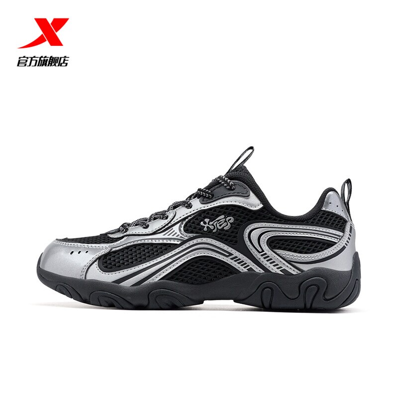 Xtep Petal Shoes Women's Autumn New Mesh Breathable Sports Shoes Lightweight Retro Casual Shoes 974218320045