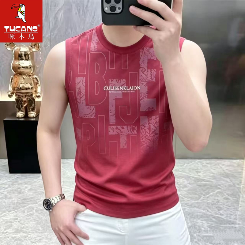 Woodpecker Men's Summer Slim Fit Breathable Sleeveless Vest New Niche Tie-Dye Camouflage Cotton Casual Vest Woodpecker Men's Summer Slim Fit Breathable Sleeveless Vest New Niche Tie-Dye Camouflage Cotton Casual Vest