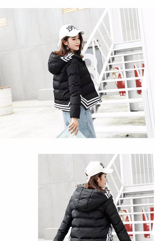2018 mới xuống cotton phù hợp với nữ phiên bản Hàn Quốc Một phiên bản từ cotton ngắn phần bánh mì quần áo dày áo khoác nhỏ thủy triều
