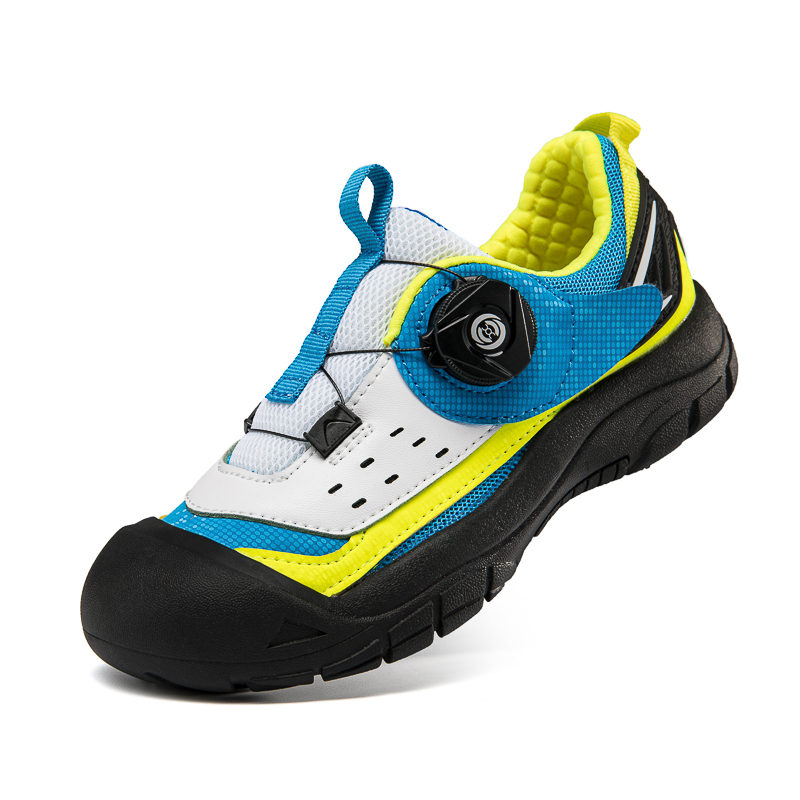 Bicycle cycling shoes boys and girls balance car slide shoes indoor training shoes professional rotating button bicycle shoes