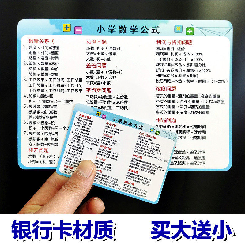 Primary school mathematical formula large unit conversion basic core knowledge point graphical area volume formula