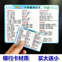  Elementary school mathematical formulas Daquan unit conversion Basic core knowledge Point graphics Area volume formula shorthand card