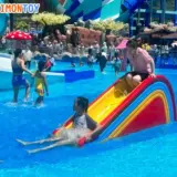 Стеклянный бассейн для игр в воде, игрушка, аквапарк, водная горка, оборудование