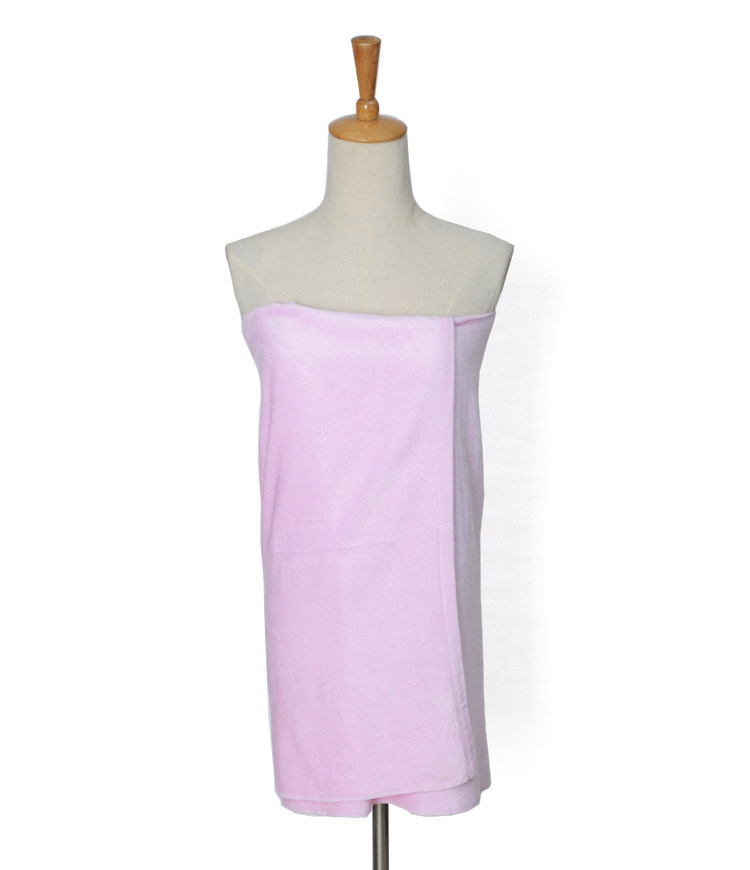 Full Korean version of spring and summer high quality bamboo pulp fiber solid color bathrobe bath towel for adult children bath towel