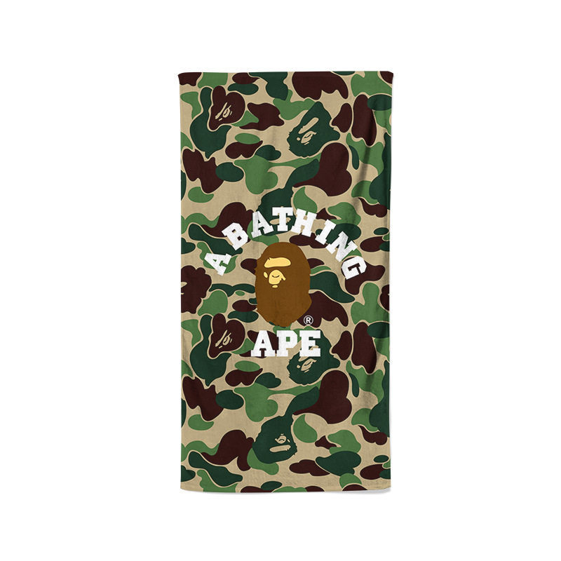 Fanwei's Ape-Head Bath Towel, Fitness Running Beach Towel, Swimming Hot Spring Large Towel, Absorbent and Quick-Drying