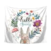 Cartoon Bunny Treo INS Phòng ngủ Trang trí Vải Tấm thảm Trang trí tường Tấm thảm Tấm vải Khăn trải bàn thảm trang trí Tapestry