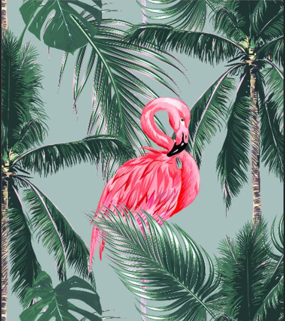 Cây nghệ thuật Bắc Âu flamingo treo vải giải trí tấm thảm mềm trang trí nội thất trang trí khăn trải bàn rèm trang trí tường thảm treo tường