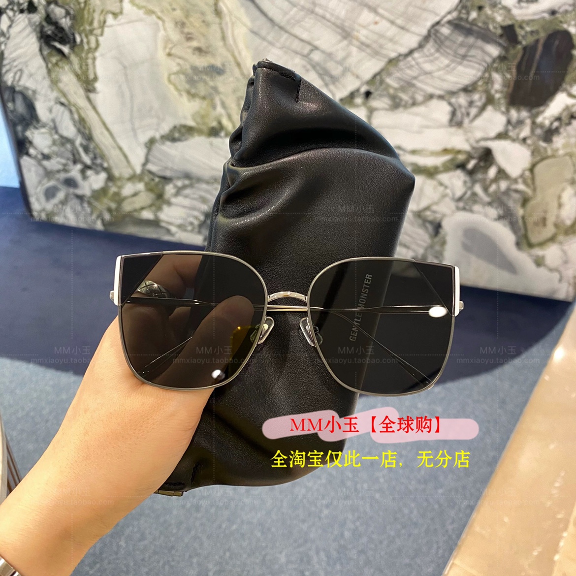 (LALA) New Korean direct mail GM GENTLE MONSTER glasses sunglasses black frame sunglasses
