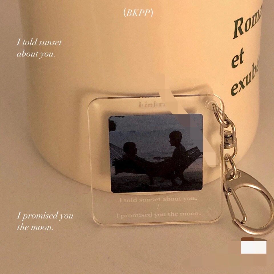 Customize the BKPPbilkin acrylic key buckle Bag Pendant Spot Seconds Perimeter Couple Photo Customize