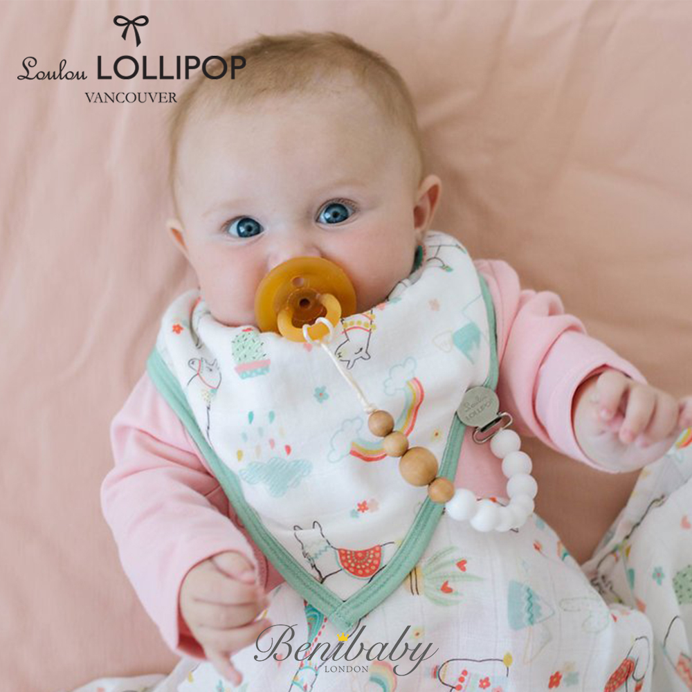 Canada Loulou LOLLIPOP Baby triangular towel Saliva Towel Newborn Baby Anti-Spitting Milk Bib Hood