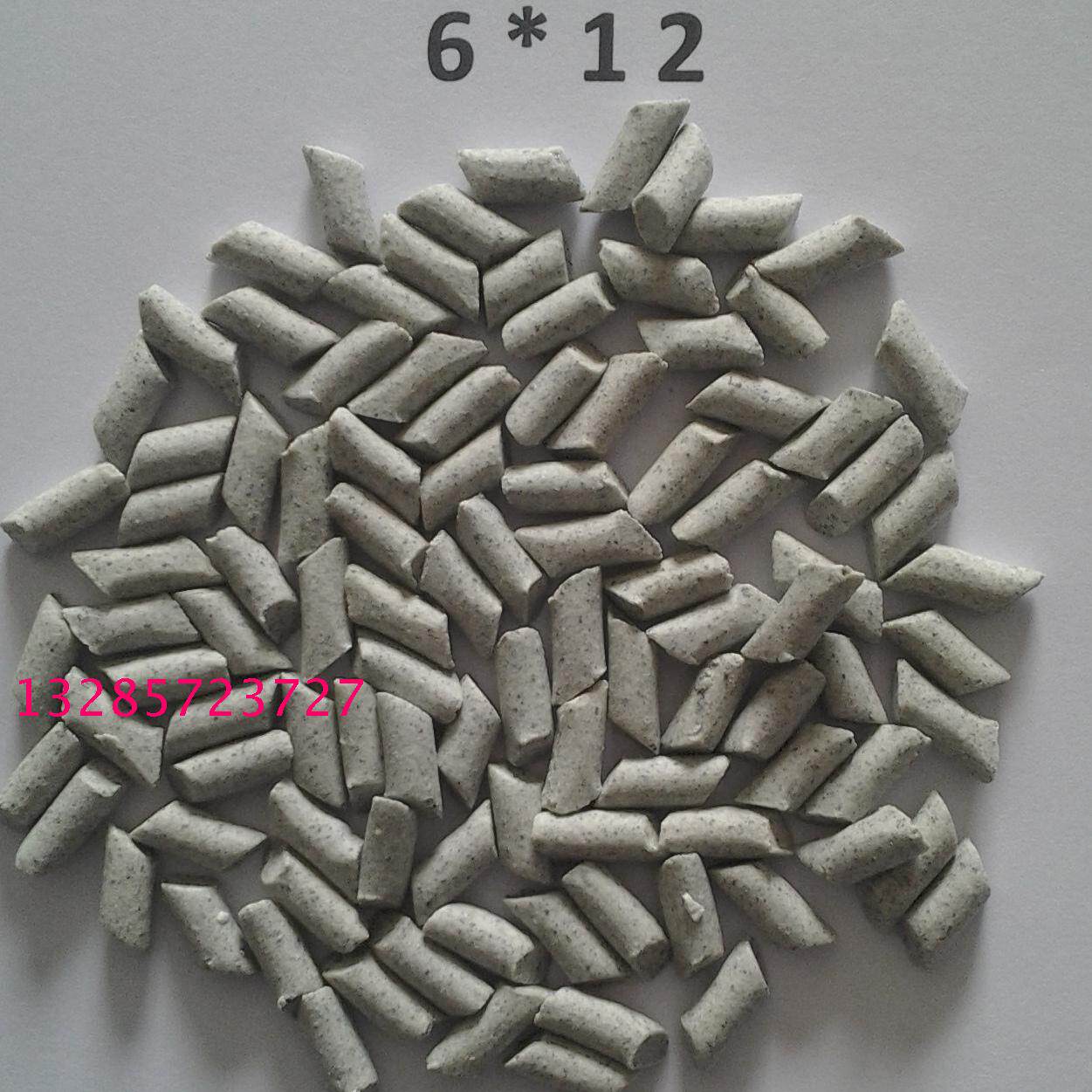 6*12 inclined cylinder coarse polishing block grinding stone brown corundum abrasive 25 kg