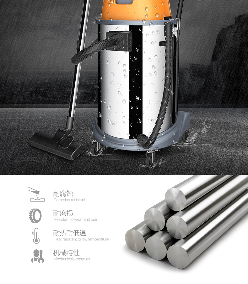 máy hút bụi tự động Chigo Máy hút bụi công nghiệp Hộ gia đình mạnh mẽ Rửa xe công suất lớn Xưởng thương mại Máy hút bụi lớn Hút lớn - Máy hút bụi