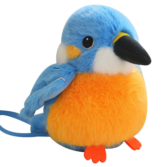 Bird Doll Pendant, Bird Series, Parrot and Sparrow Plush Toys, Birthday Gifts for Children and Girls, Doll Ornaments