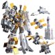 Space shuttle deformation robot splicing toy educational boy rocket lunar rover children's boy gift