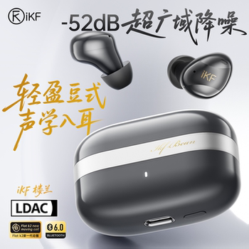 Ikf Loulan True Wireless In-Ear Bluetooth Earphones with High Sound Quality, Active Noise Cancellation, Suitable for Gaming and Sports, Long Battery Life