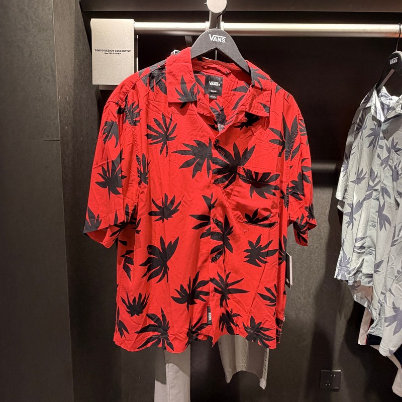 Vans Short-Sleeved Shirt 26 Summer New Style Comfortable Short-Sleeved Soft Shirt Vn000Vtkizq