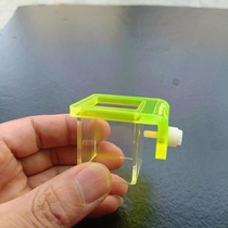 Mini fish tank feeding circle small fish feeding circle hanging fish tank wall fluorescent color square bottom anti-diffusion