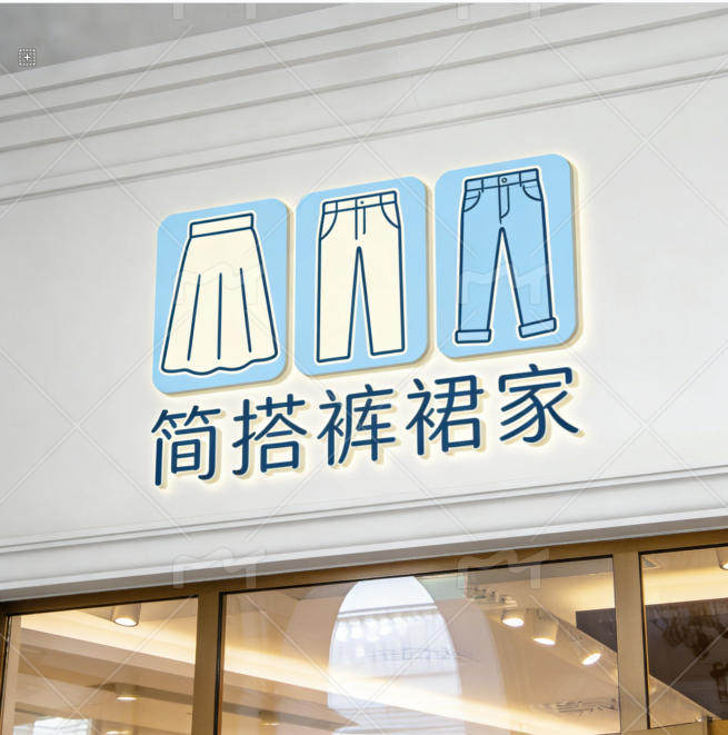 简搭裤裙家的LOGO