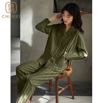 Pajamas women spring and autumn cotton long sleeves 2021 new autumn and winter cotton can be worn outside home clothes two-piece suit