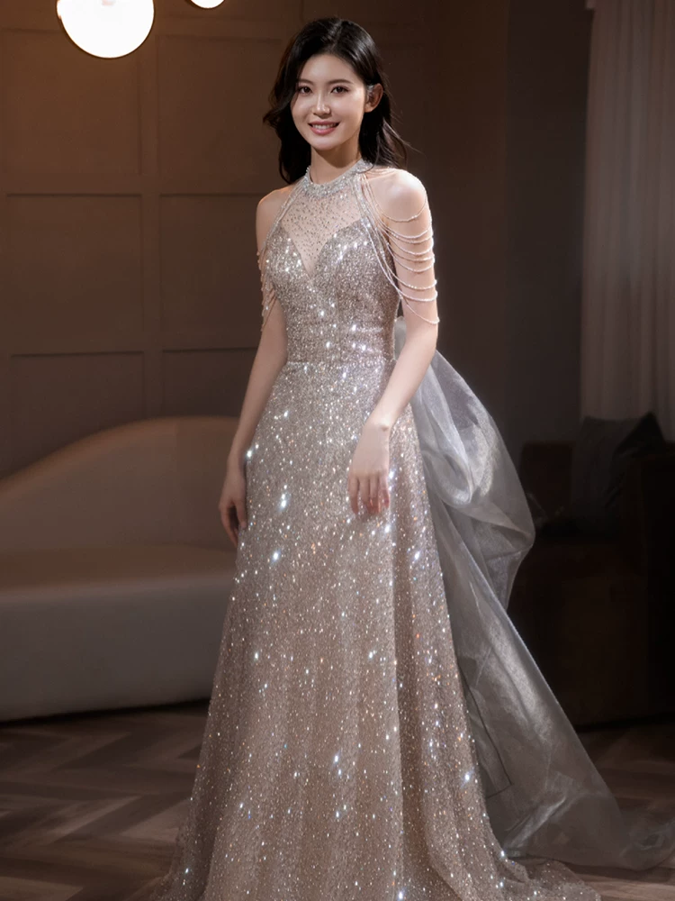 Elite evening dress, high-quality style