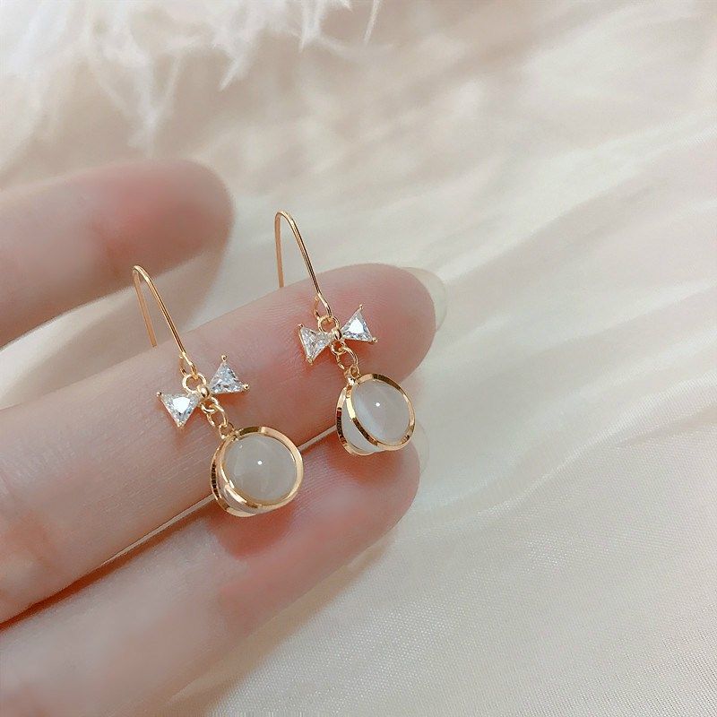 Ottles Discount Store Withdrawal Cabinet Clear Cabin Pick Up Leak 18K Gold Insert Drilling Pearl Ear Pendant Ear Needle Female Accessories FRE