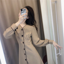 Temperament Goddess Van Mie light ripeness dress woman 2022 Fall new style retro Hepburn bottom dress