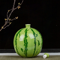 Ceramic wine bottle 1 catty of 3 catties Watermelon Bottle Seals Empty Wine Altar Home Personality Creative Stylish Pendulum