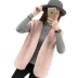 Jenny Filman Hained 2018 thu đông giả lông nữ ngắn vest lông thú vest nữ lông thú hoang dã