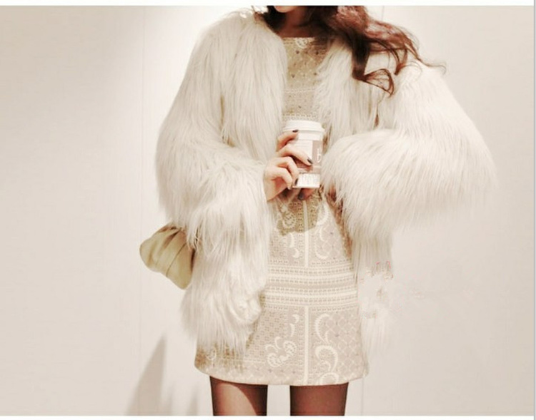 2018 Haining mùa đông mới áo khoác lông nữ đoạn ngắn giả bãi biển len vòng cổ lông faux fur triều nữ dài tay áo áo parka zara nữ lót lông