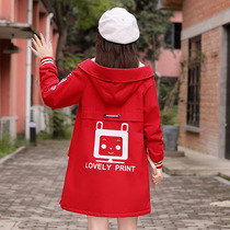 AC promotes junior high school students cotton-padded clothes autumn and winter long lamb cashmere coat thickened cotton-padded jacket