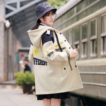 A promotion 0 Junior High School High School student sweater jacket autumn winter clothes cute with hat long loose cardigan womens clothing