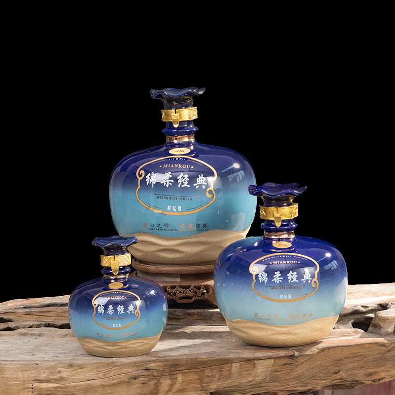 Ceramic bottle 1 catty three catties small 5 jins of archaize liquor bottles household hip flask how empty wine bottles of wine jars