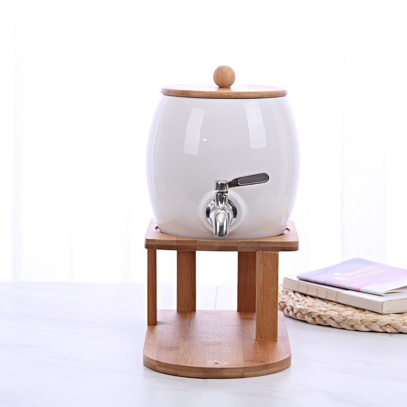 Nordic ceramic kettle suit restaurant cold ultimately responds juice pot of creative explosion to hold to high temperature cool home water kettle