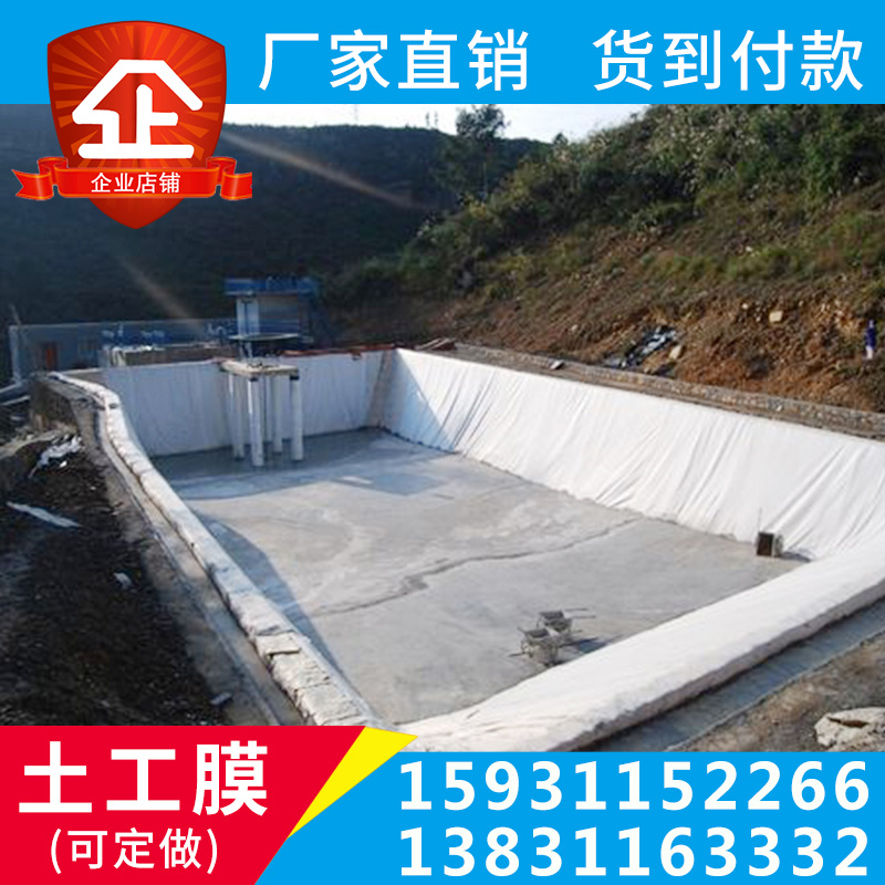 Geo-film Impermeable Membrane Fish Pond Waterproof Membrane Water Storage Fish Pond Breeding Membrane Water Leakage Protection Slope HDPE Composite Geomembrane-Taobao