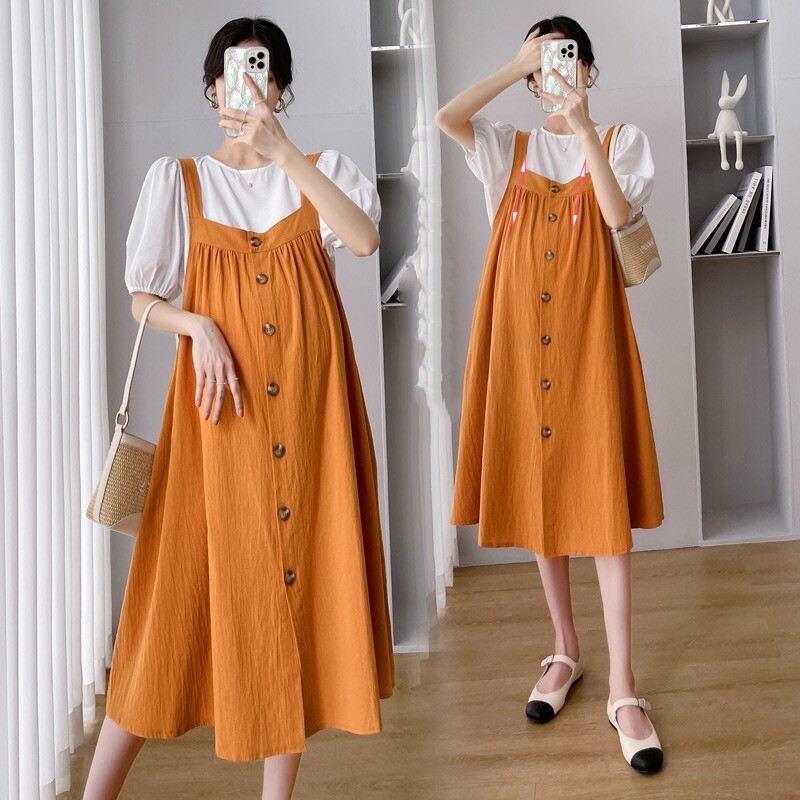 Anti-radiation maternity dress summer pregnancy clothes silver fiber apron four seasons mid-length outerwear fashion dress