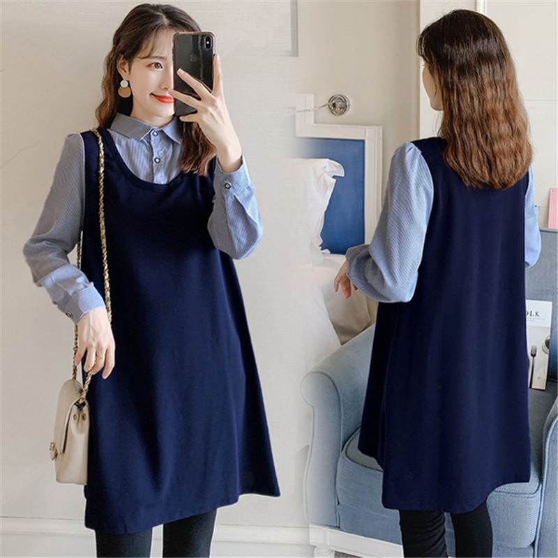 Anti-radiation maternity dress autumn clothes during pregnancy work computer lapel radiation dress pregnant mother four seasons anti-radiation clothes